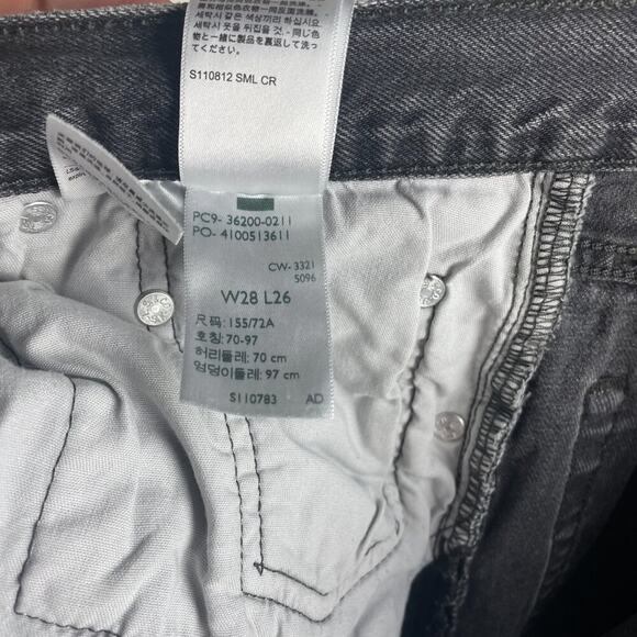 Levi 501 Faded Cut Off Denim Jeans - Picture 6 of 6